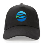 Impact Recycled Cotton Cap, 5 Panel Transfer - Black - View 4