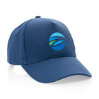 Impact Recycled Cotton Cap, 5 Panel Transfer - Navy - View 1