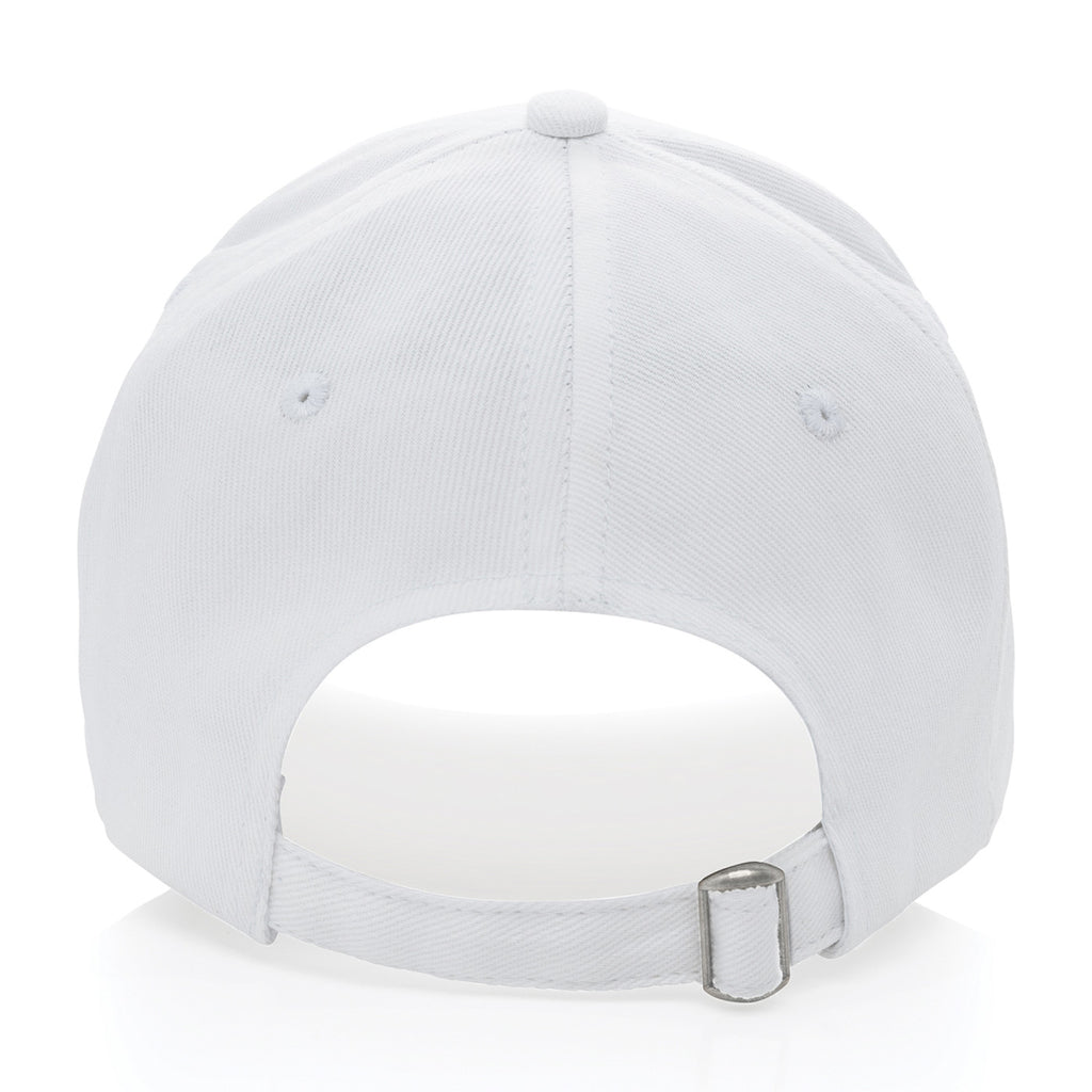 Impact Recycled Cotton Cap, 5 Panel Transfer - White - View 5