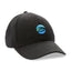 Impact Recycled Cotton Cap, 6 Panel Embroidery - Black - View 1