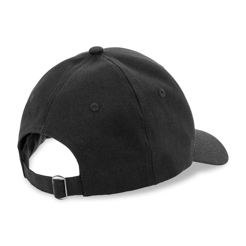 Impact Recycled Cotton Cap, 6 Panel Embroidery - Black - View 5