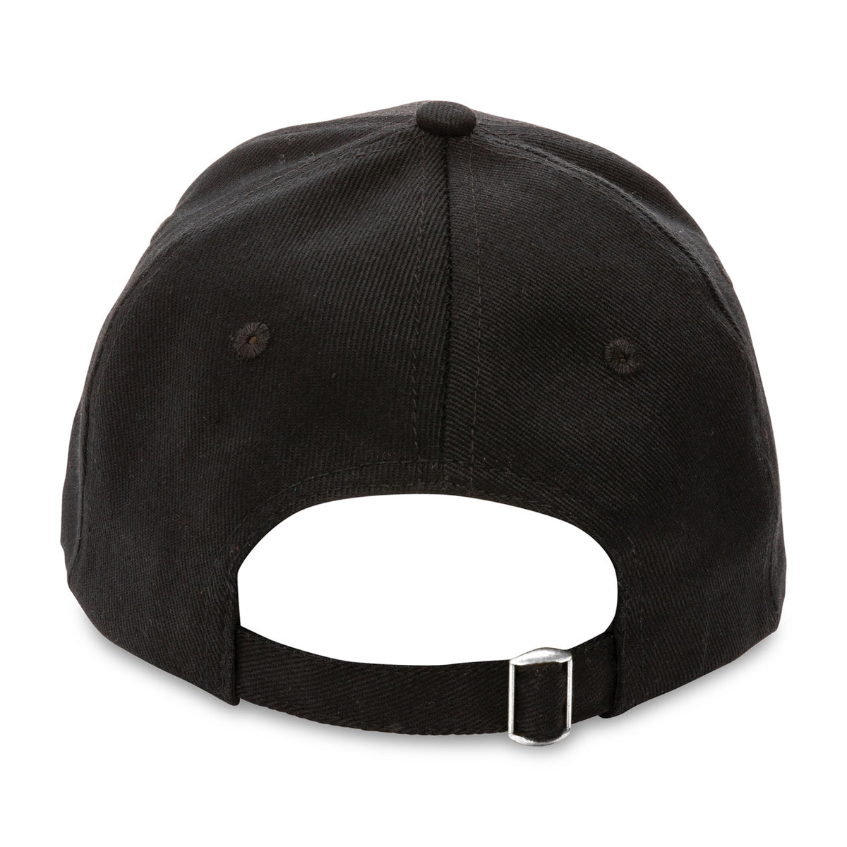 Impact Recycled Cotton Cap, 6 Panel Embroidery - Black - View 6