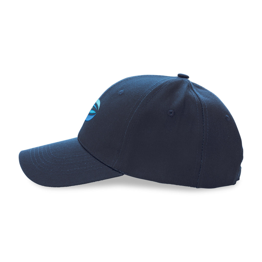 Impact Recycled Cotton Cap, 6 Panel Embroidery - Navy - View 10