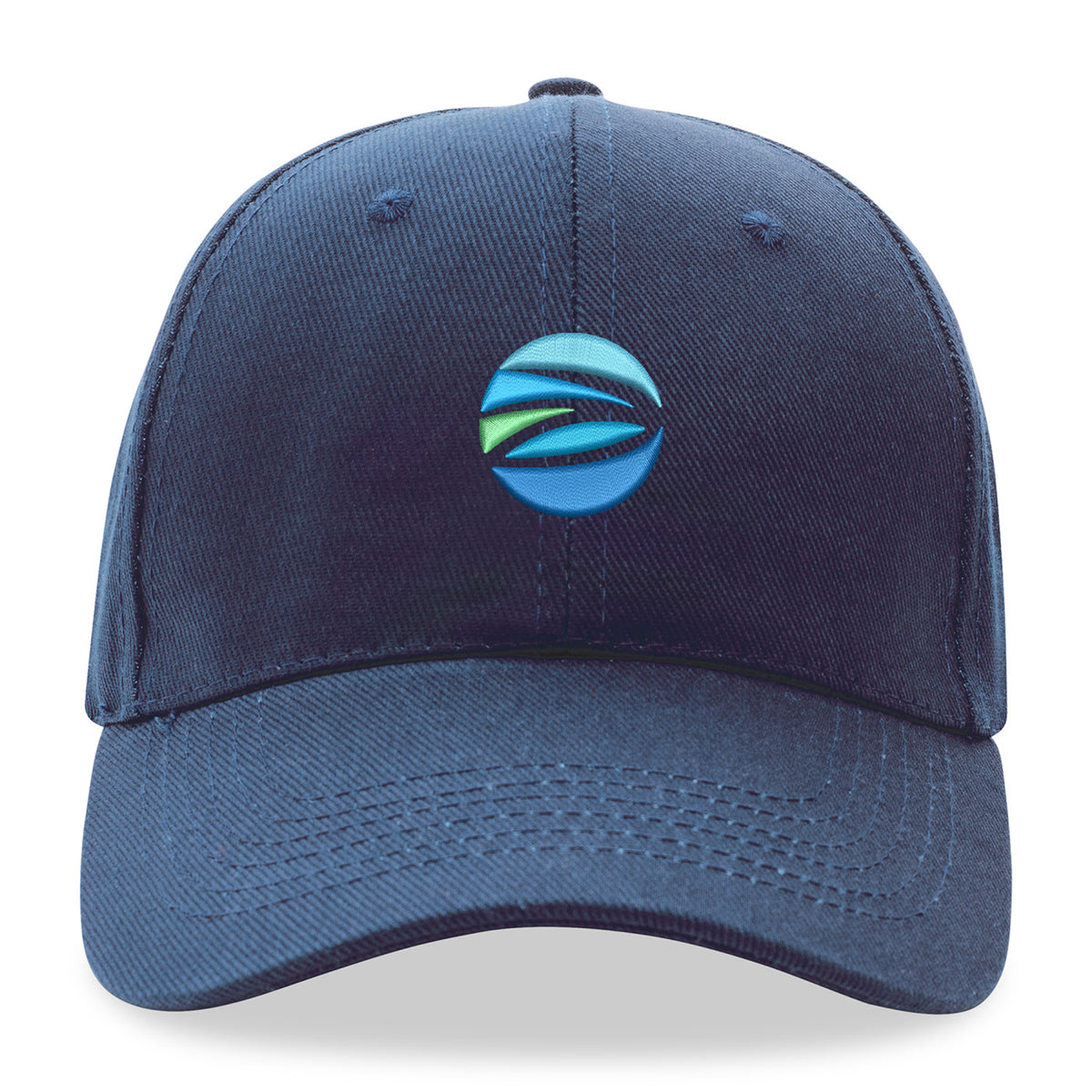 Impact Recycled Cotton Cap, 6 Panel Embroidery - Navy - View 11