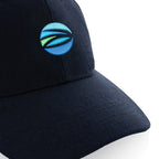 Impact Recycled Cotton Cap, 6 Panel Embroidery - Navy - View 2