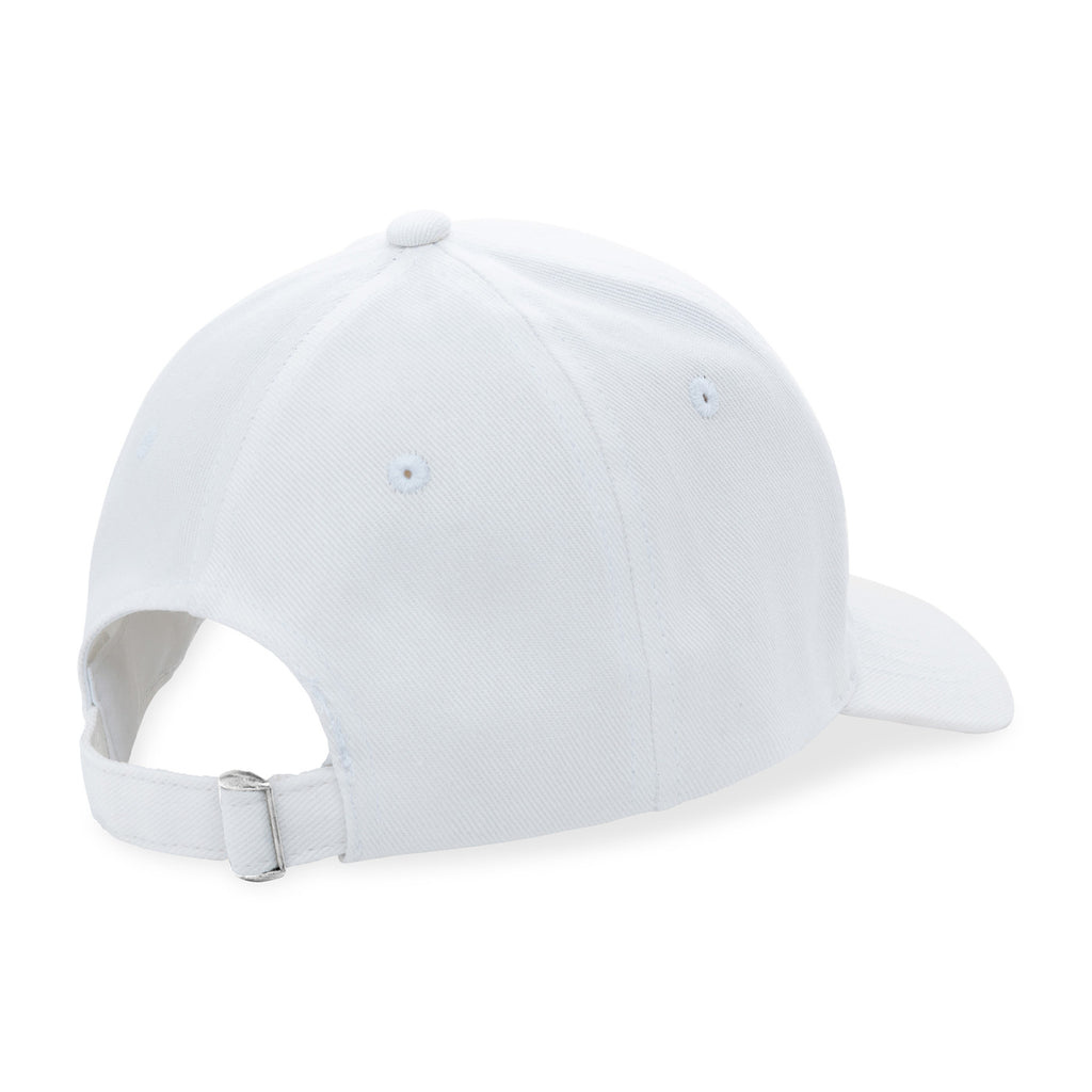 Impact Recycled Cotton Cap, 6 Panel Embroidery - White - View 7
