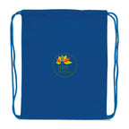 Impact Recycled Cotton Drawstring Backpack, 145 gsm - Blue - View 2
