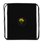 Impact Recycled Cotton Drawstring Backpack, 145 gsm Embroidery - Black - View 2