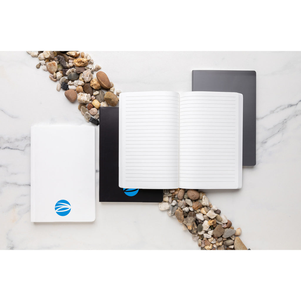 Impact Stone Paper Notebook with Soft Cover, A5 - Black - View 7