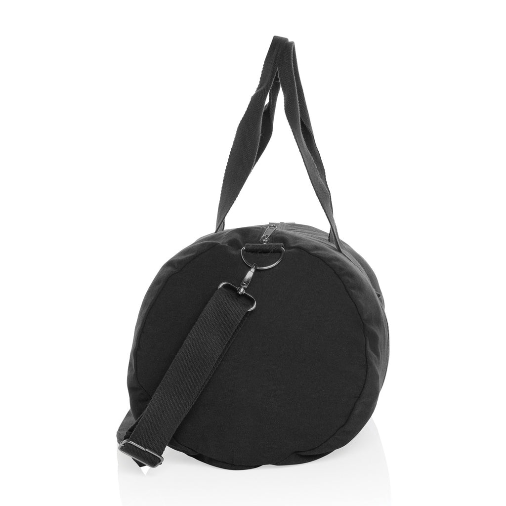 Impact Undyed Recycled Canvas Duffel, 285 gsm - Black - View 3