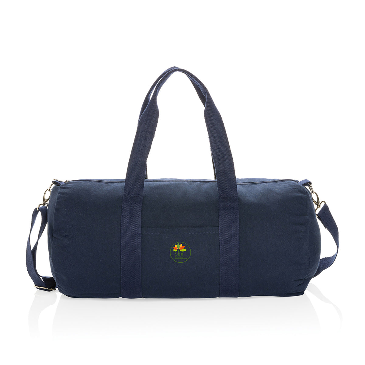 Impact Undyed Recycled Canvas Duffel, 285 gsm Transfer - Navy - View 1