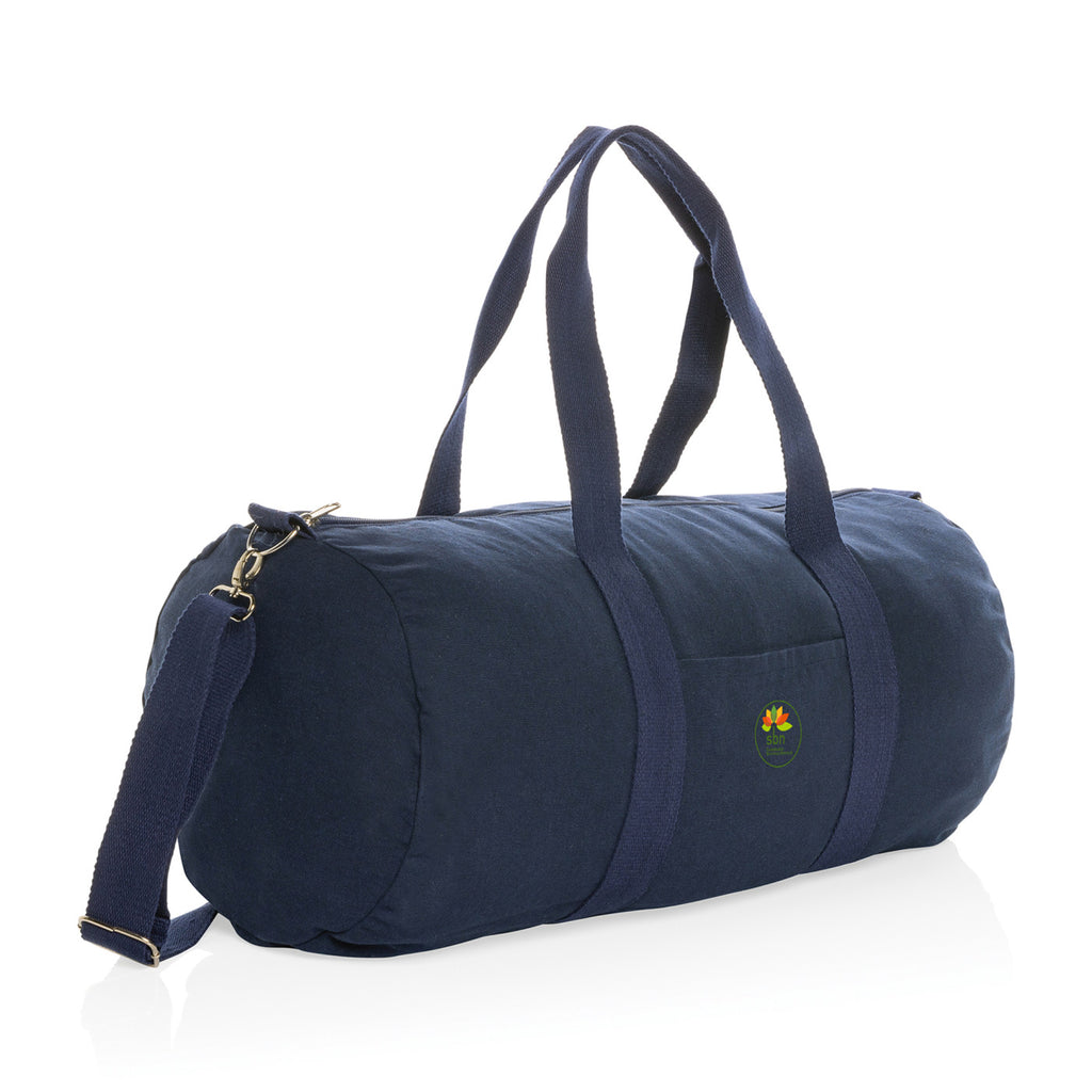 Impact Undyed Recycled Canvas Duffel, 285 gsm Transfer - Navy - View 2