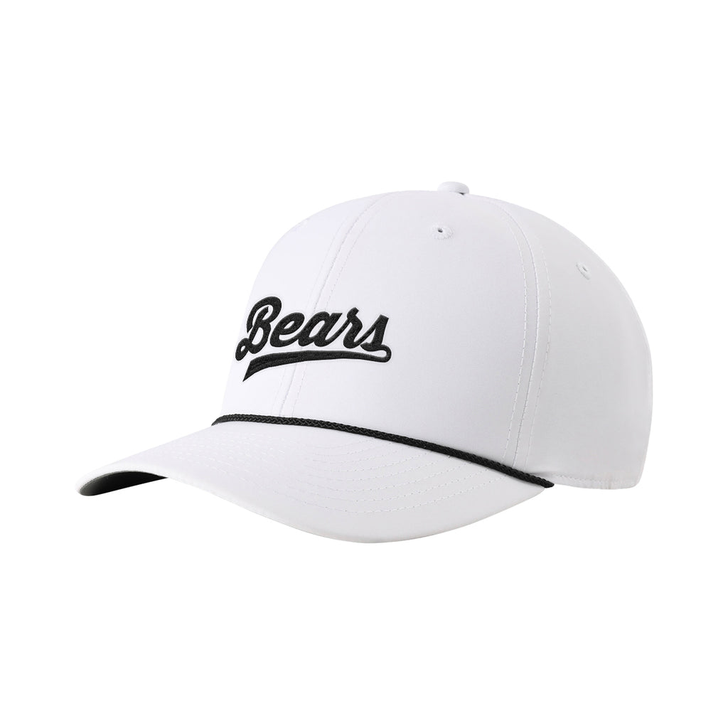 Imperial 7054 Performance Rope Cap, The Wingman - White with Black - Embroidery