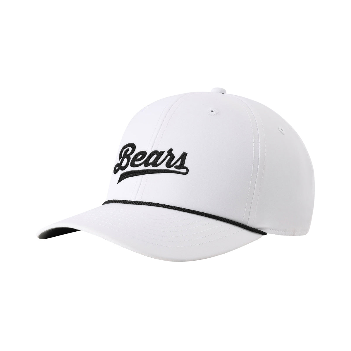 Imperial 7054 Performance Rope Cap, The Wingman - White with Black - Embroidery