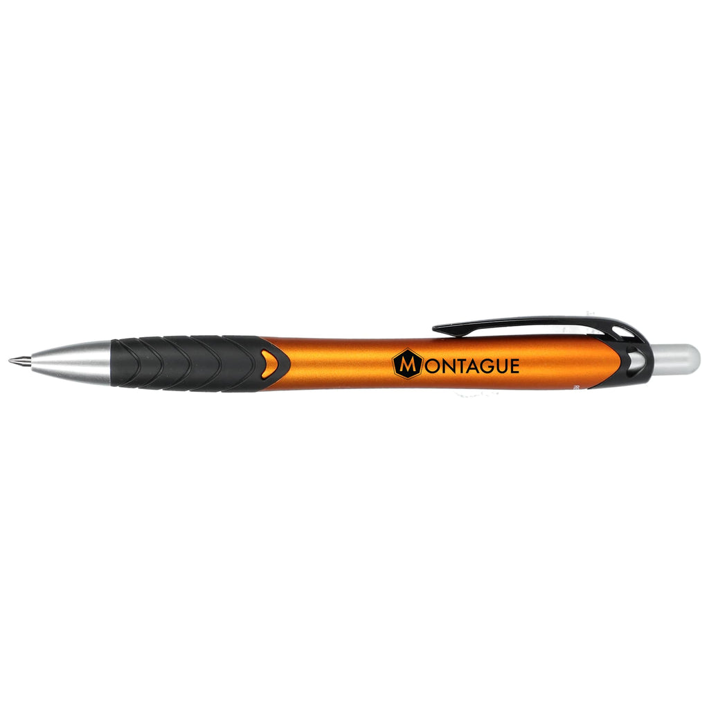 Incline Gel Pen in Recycled Plastic - Orange - Left Side