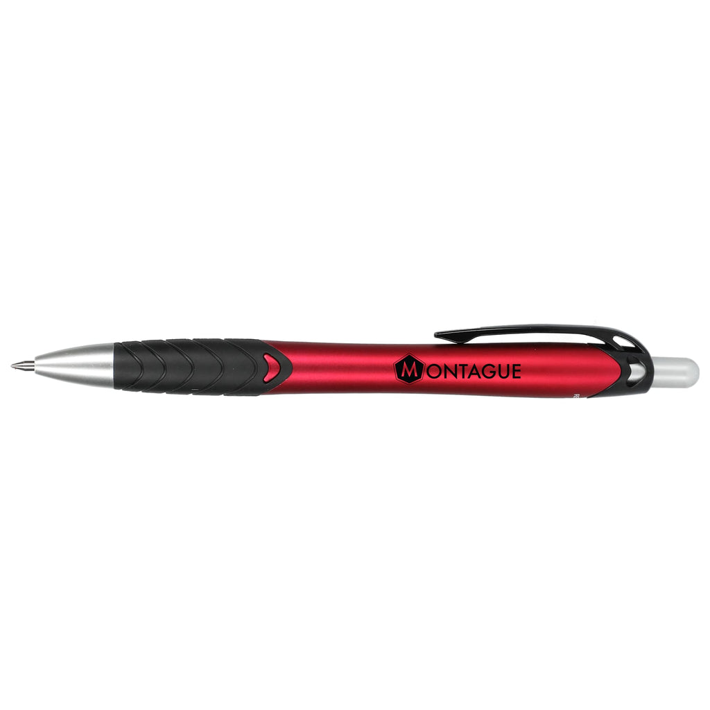 Incline Gel Pen in Recycled Plastic - Red - Left Side