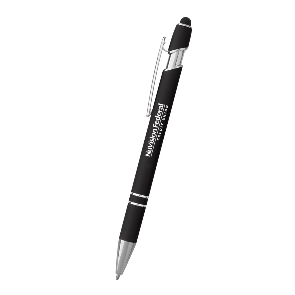Incline Stylus Pen in Recycled Aluminum - Black - Silk Screen