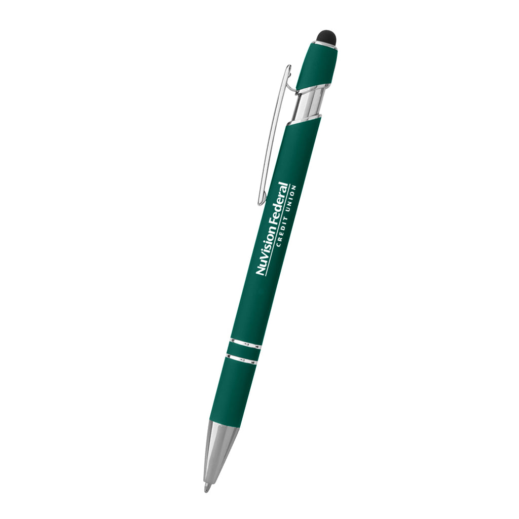 Incline Stylus Pen in Recycled Aluminum - Green - Silk Screen