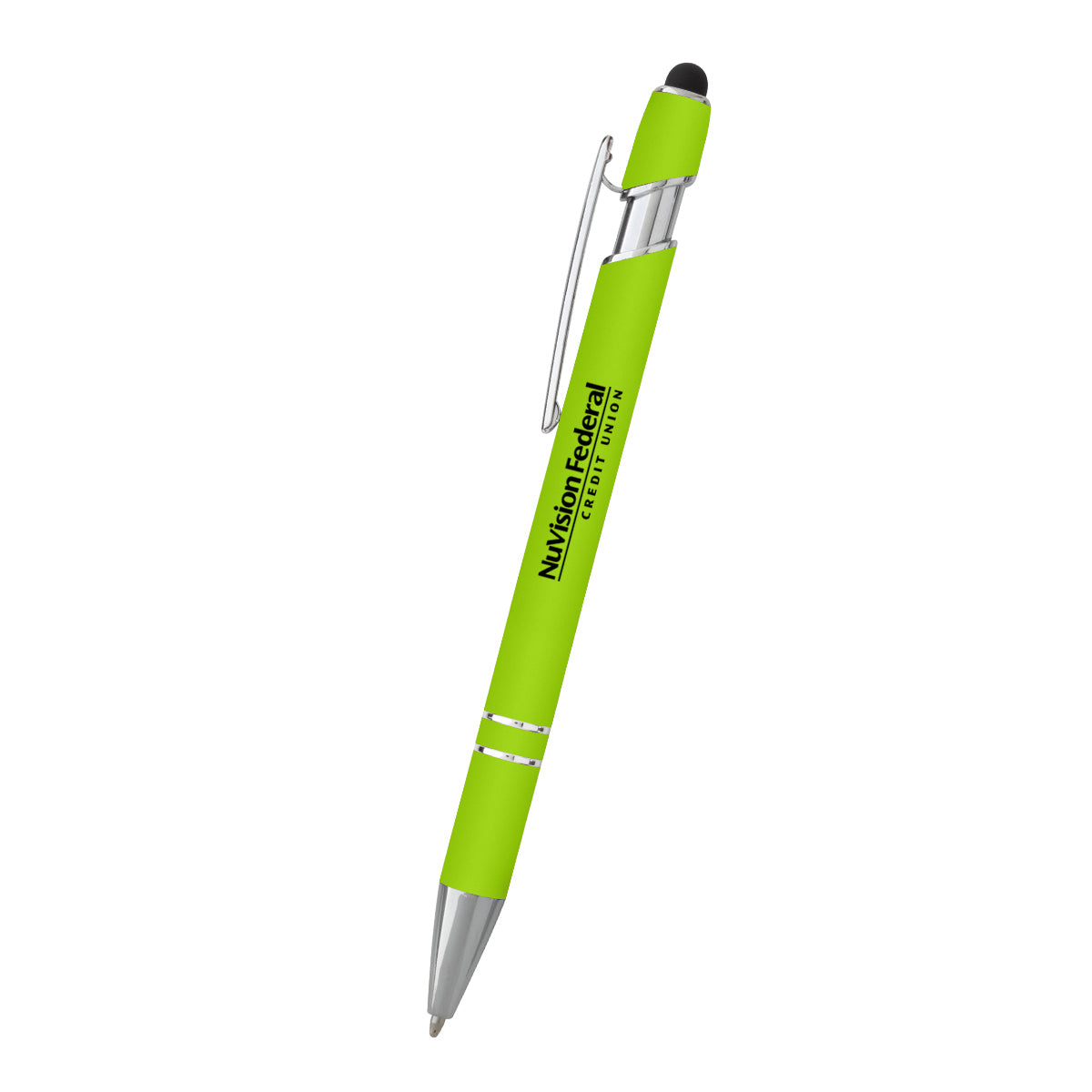 Incline Stylus Pen in Recycled Aluminum - Green - Silk Screen