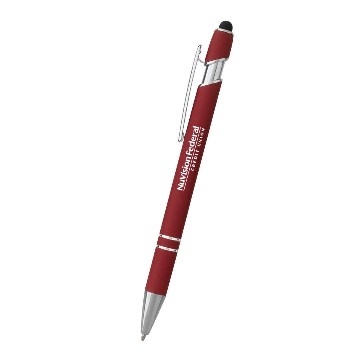 Incline Stylus Pen in Recycled Aluminum - Red - Silk Screen