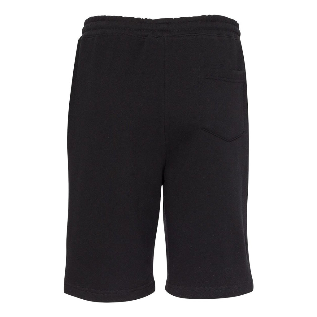 Independent Trading Co. Men's Midweight Fleece Shorts - Black - Back