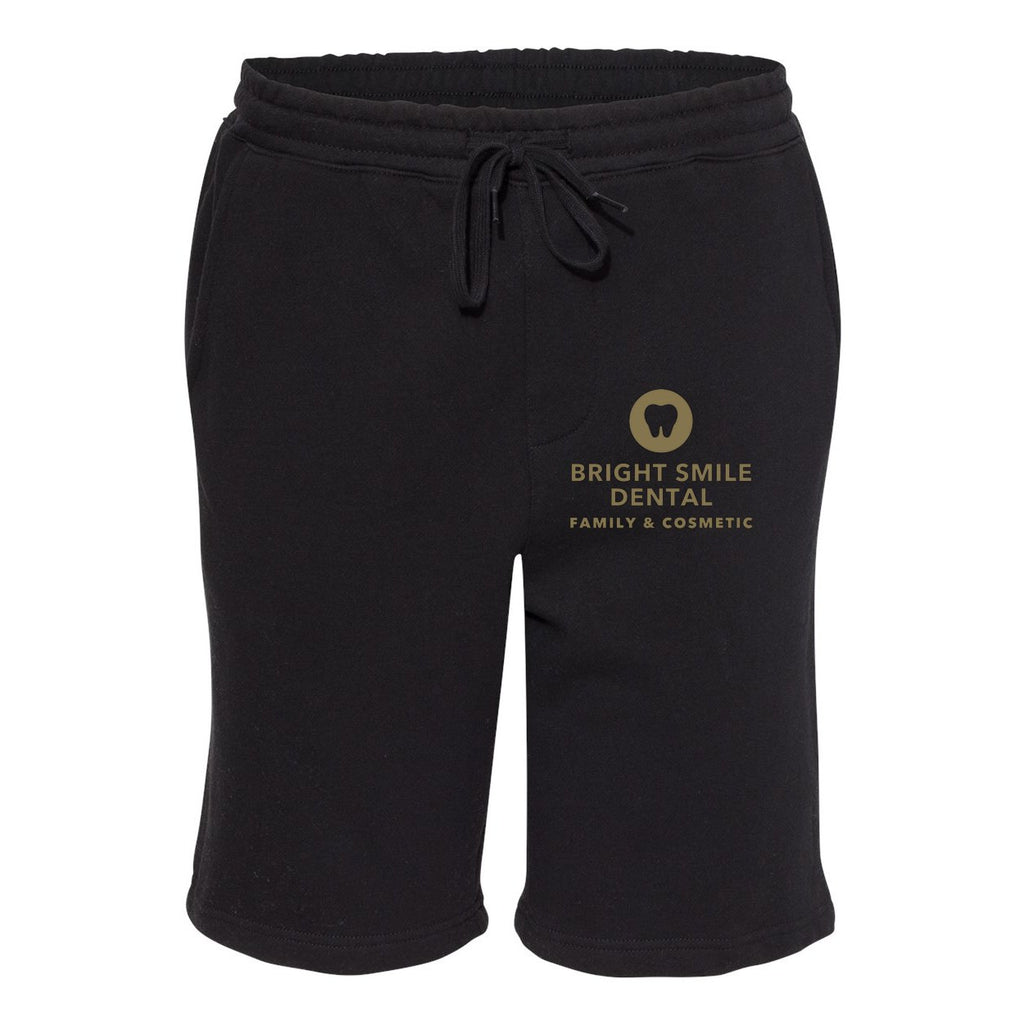 Independent Trading Co. Men's Midweight Fleece Shorts - Black - Front