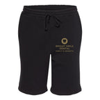 Independent Trading Co. Men's Midweight Fleece Shorts - Black - Front