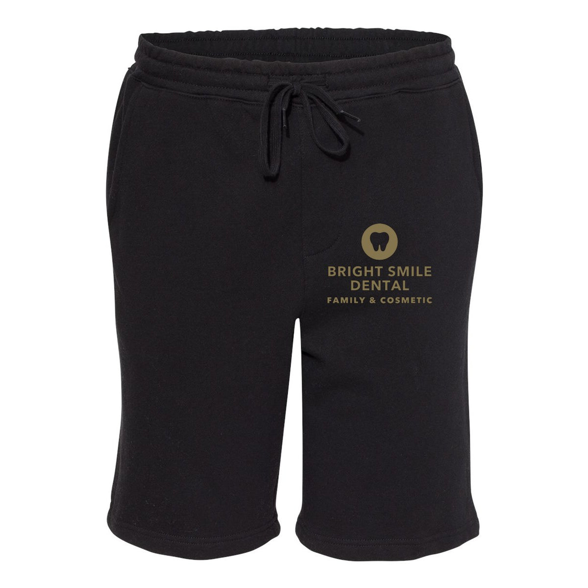 Independent Trading Co. Men's Midweight Fleece Shorts - Black - Front