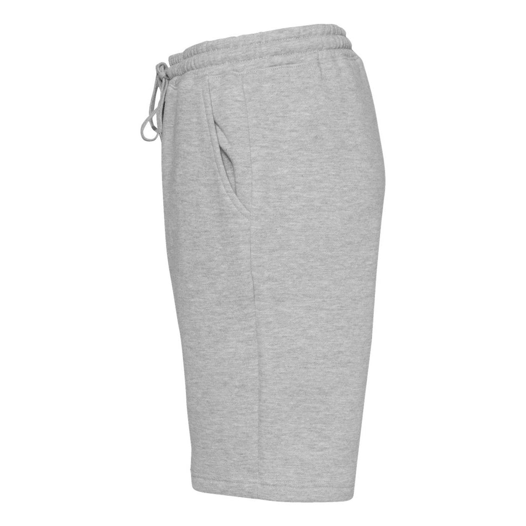 Independent Trading Co. Men's Midweight Fleece Shorts - Grey Heather - Direct Side