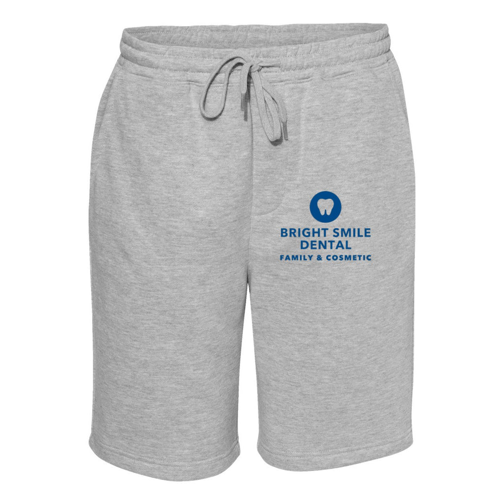 Independent Trading Co. Men's Midweight Fleece Shorts - Grey Heather - Front