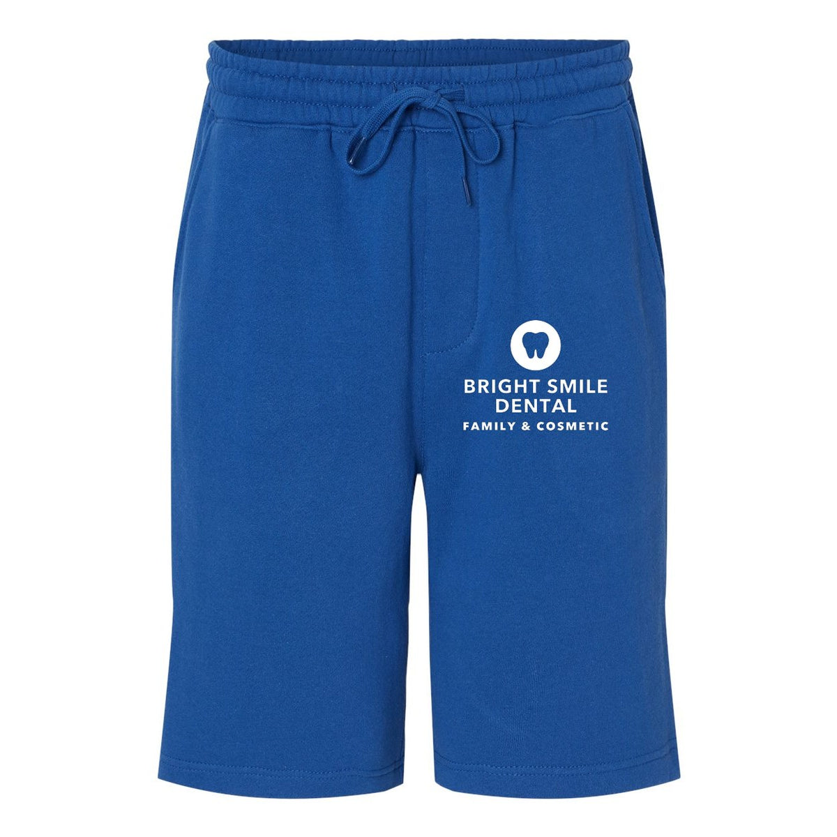 Independent Trading Co. Men's Midweight Fleece Shorts - Royal - Front