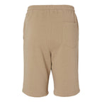 Independent Trading Co. Men's Midweight Fleece Shorts - Sandstone - Back