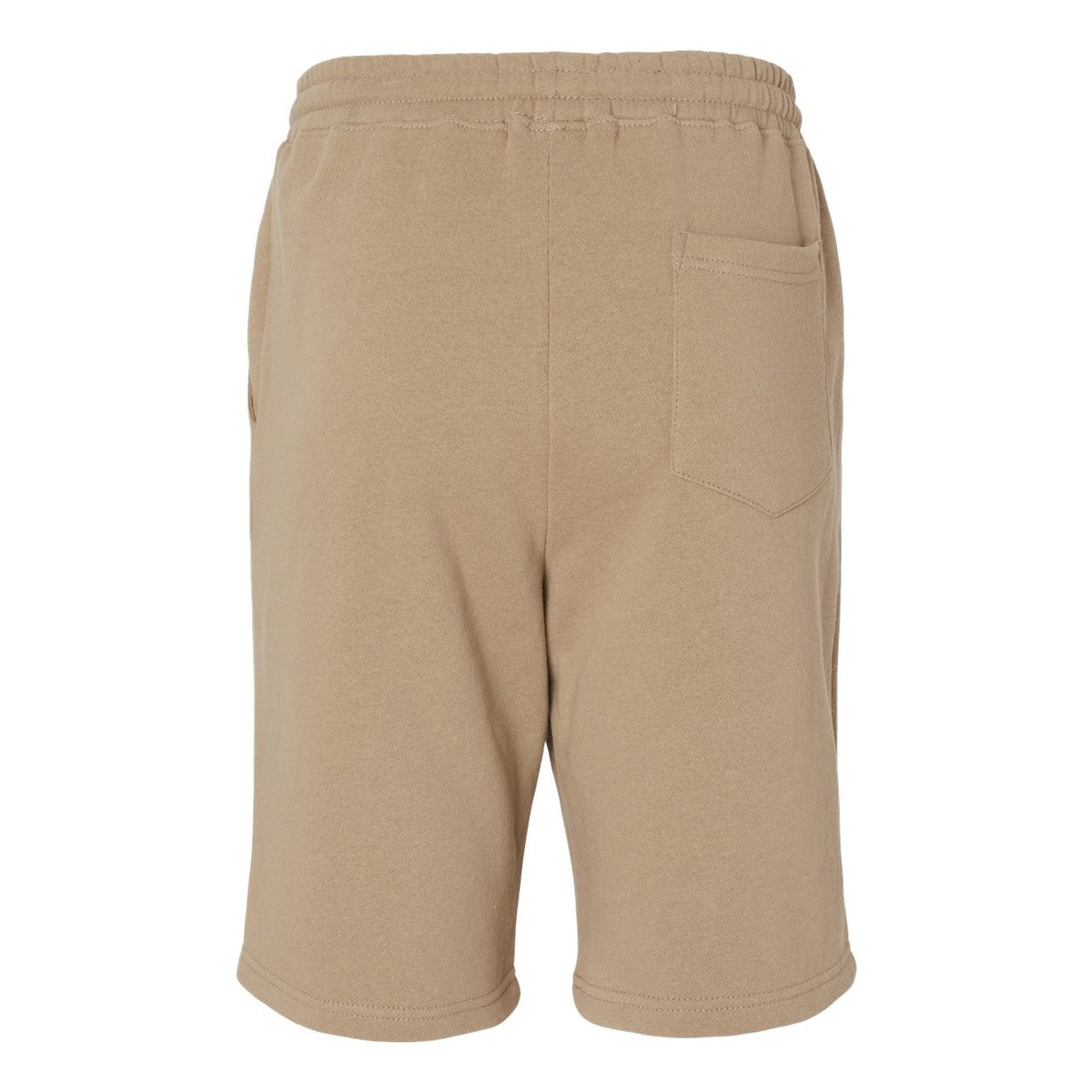 Independent Trading Co. Men's Midweight Fleece Shorts - Sandstone - Back