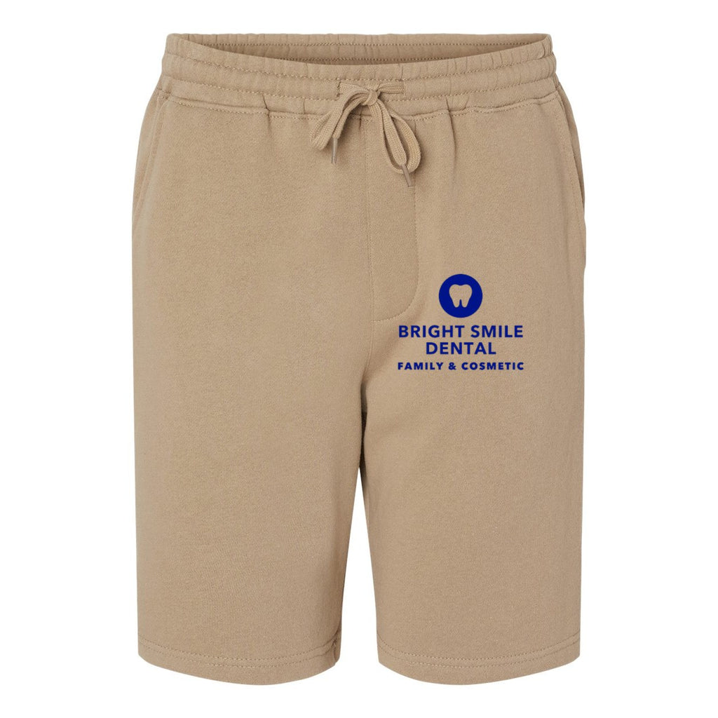 Independent Trading Co. Men's Midweight Fleece Shorts - Sandstone - Front