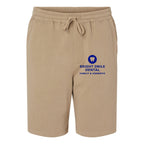 Independent Trading Co. Men's Midweight Fleece Shorts - Sandstone - Front