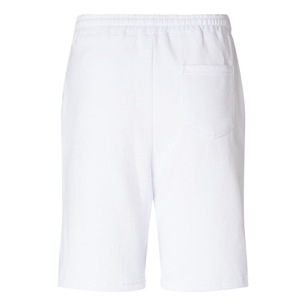 Independent Trading Co. Men's Midweight Fleece Shorts - White - Back