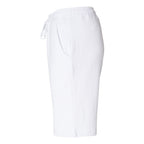 Independent Trading Co. Men's Midweight Fleece Shorts - White - Direct Side