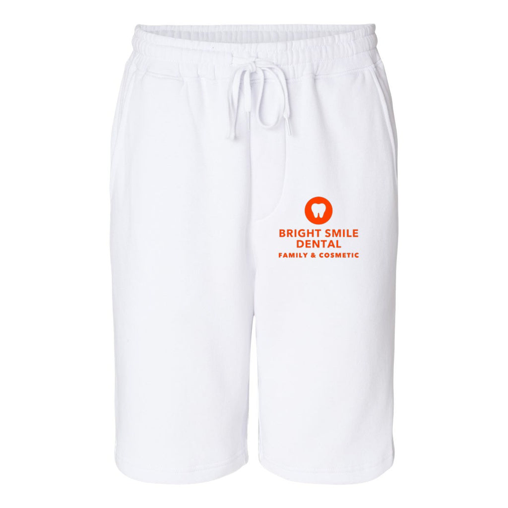Independent Trading Co. Men's Midweight Fleece Shorts - White - Front