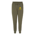 Independent Trading Co. Men's Midweight Fleece Sweatpants - Army - Front