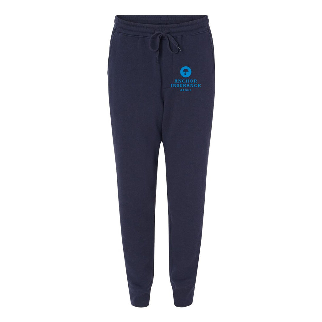 Independent Trading Co. Men's Midweight Fleece Sweatpants - Classic Navy - Front