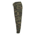 Independent Trading Co. Men's Midweight Fleece Sweatpants - Forest Camo - Direct Side