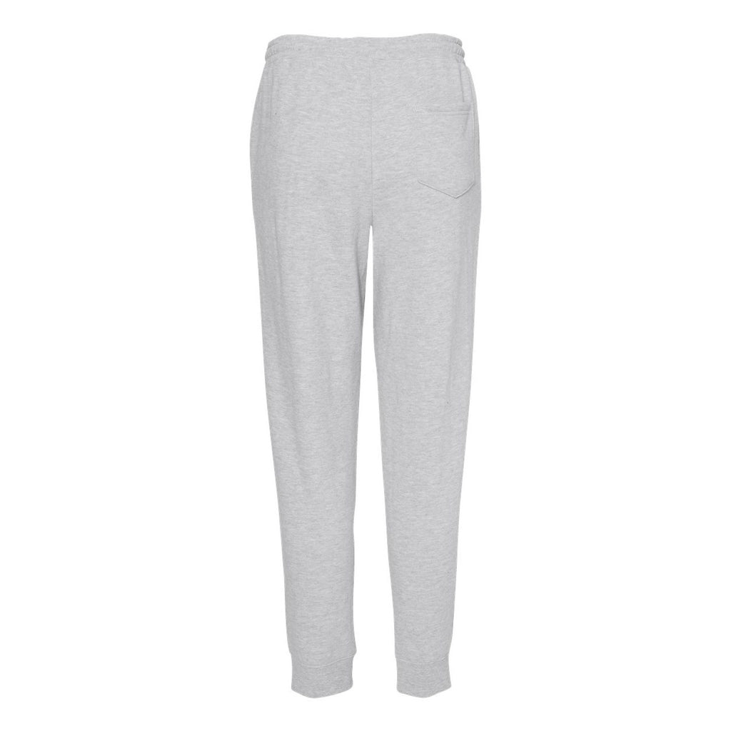 Independent Trading Co. Men's Midweight Fleece Sweatpants - Grey Heather - Back