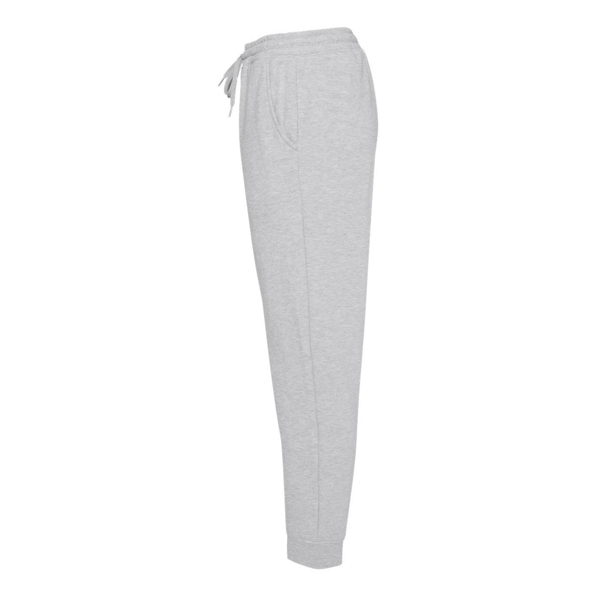 Independent Trading Co. Men's Midweight Fleece Sweatpants - Grey Heather - Direct Side