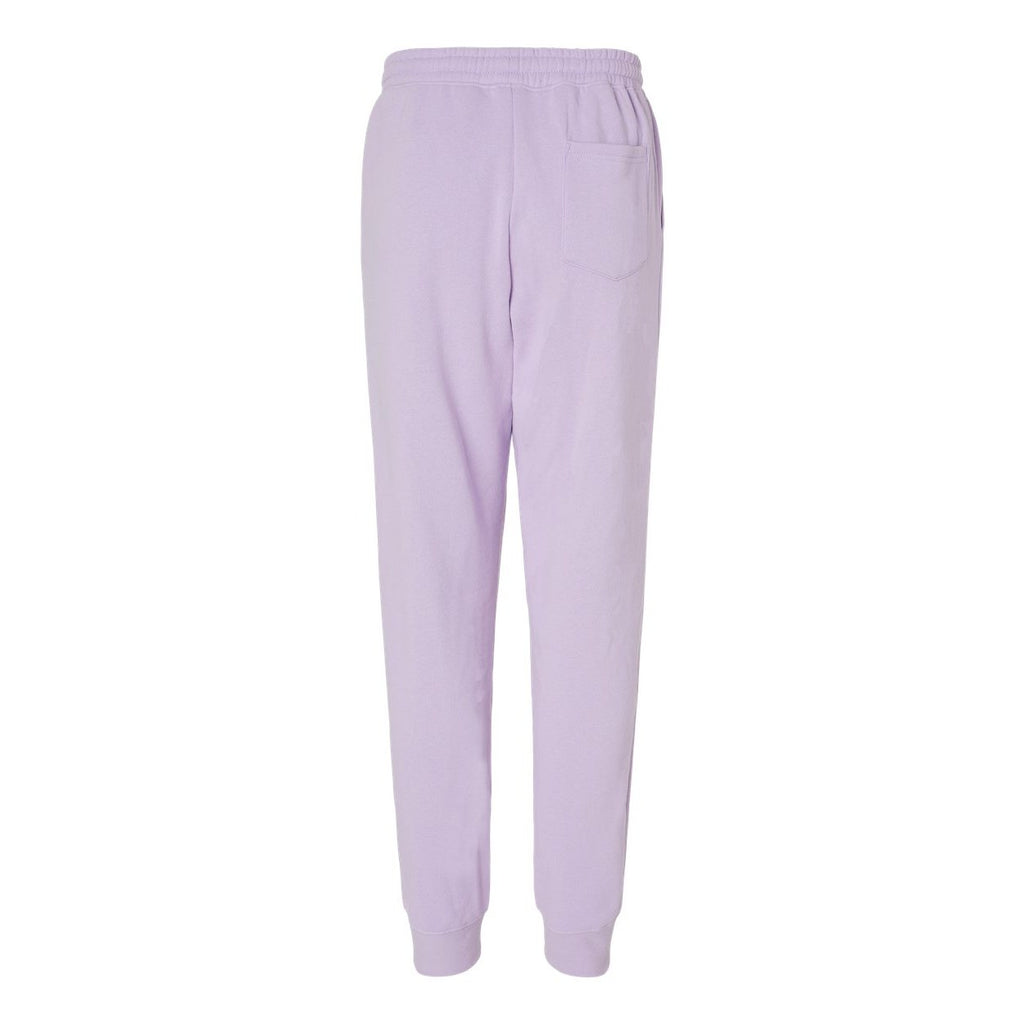 Independent Trading Co. Men's Midweight Fleece Sweatpants - Lavender - Back