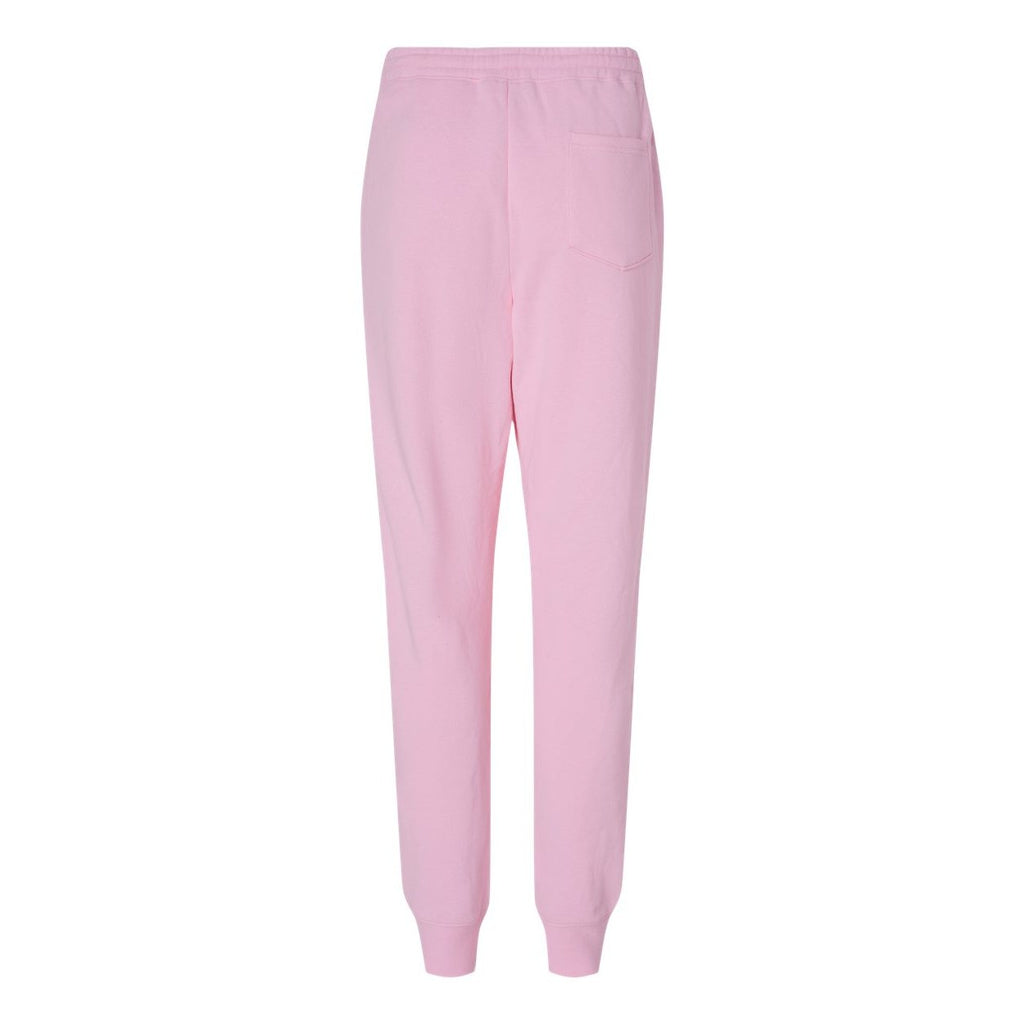 Independent Trading Co. Men's Midweight Fleece Sweatpants - Light Pink - Back