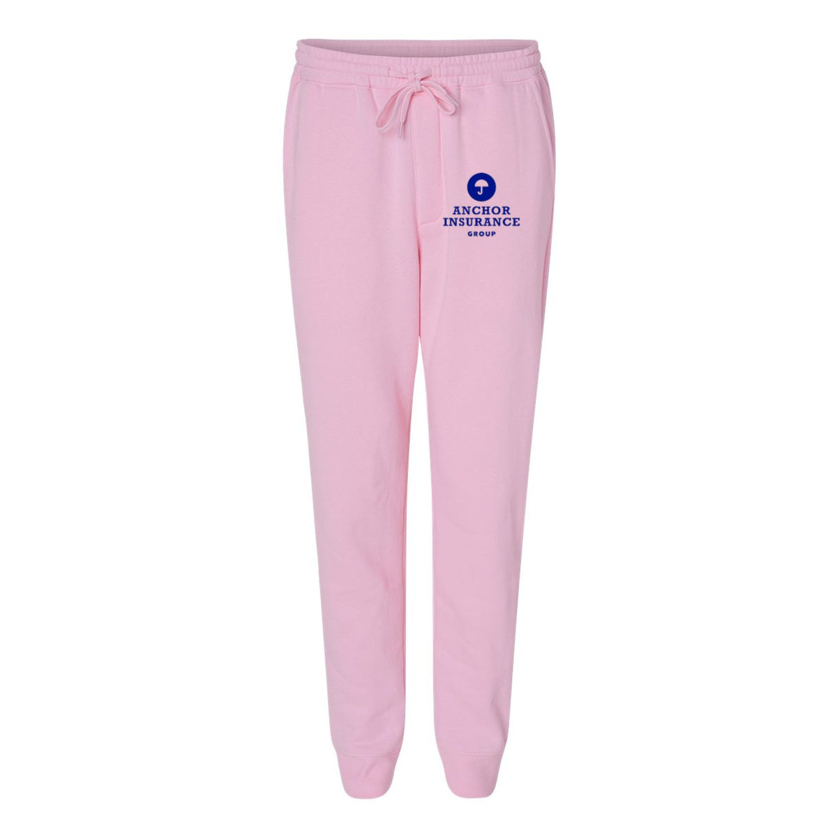 Independent Trading Co. Men's Midweight Fleece Sweatpants - Light Pink - Front