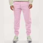 Independent Trading Co. Men's Midweight Fleece Sweatpants - Light Pink - On Model Front