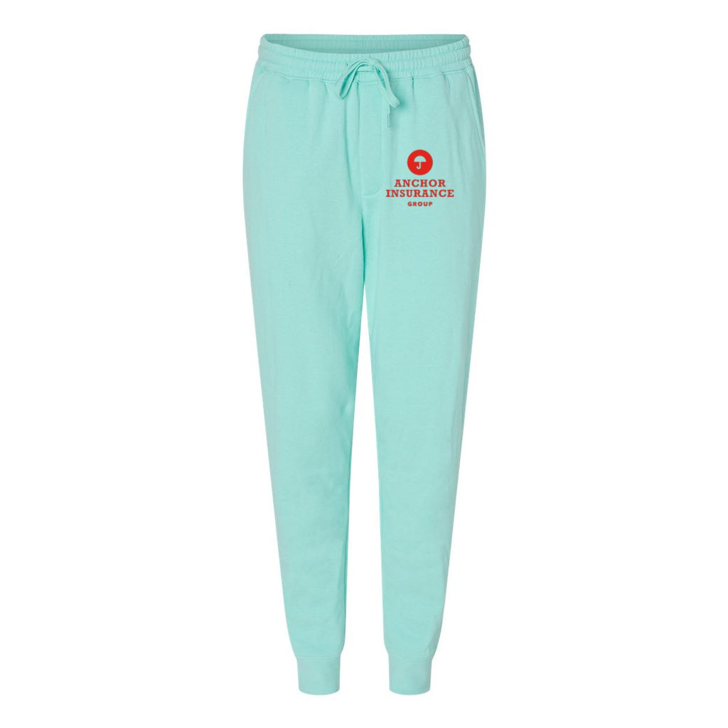 Independent Trading Co. Men's Midweight Fleece Sweatpants - Mint - Front