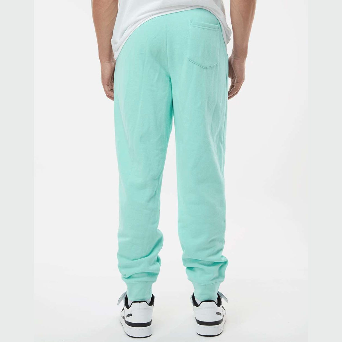 Independent Trading Co. Men's Midweight Fleece Sweatpants - Mint - On Model Back