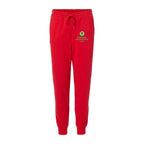 Independent Trading Co. Men's Midweight Fleece Sweatpants - Red - Front